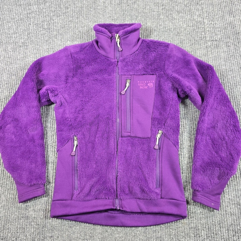 Mountain Hardwear Jacket Womens XS Purple Polartec Thermal Pro Fleece Full Zip